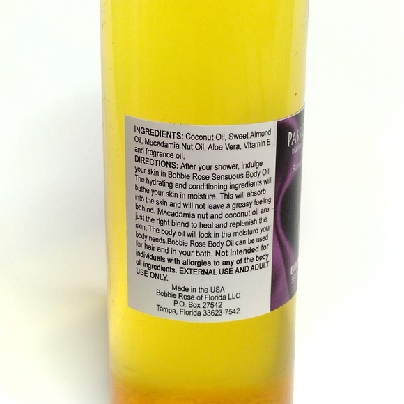 Bobbie Rose Body Oil Passion Du Soir  8z - Picture 3 of 3